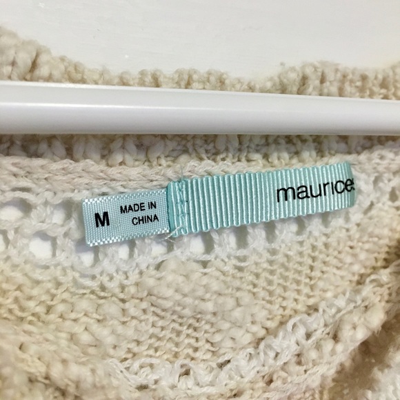 Lightweight Cream and White Knitted Top - Picture 3 of 4